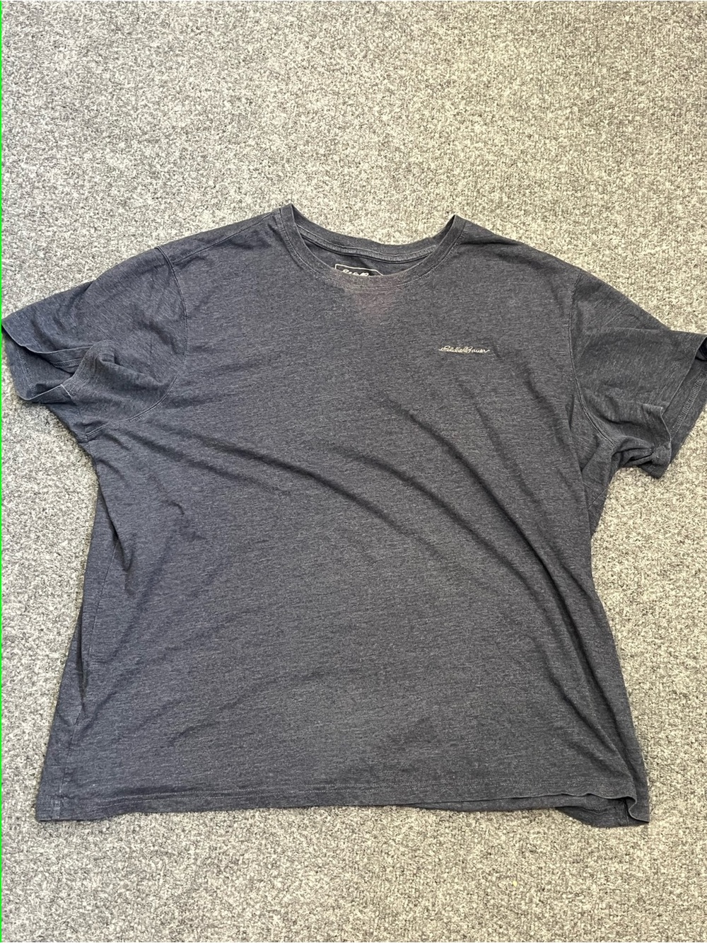 Eddie Bauer Heather Navy Short Sleeve T-Shirt, 2XL
